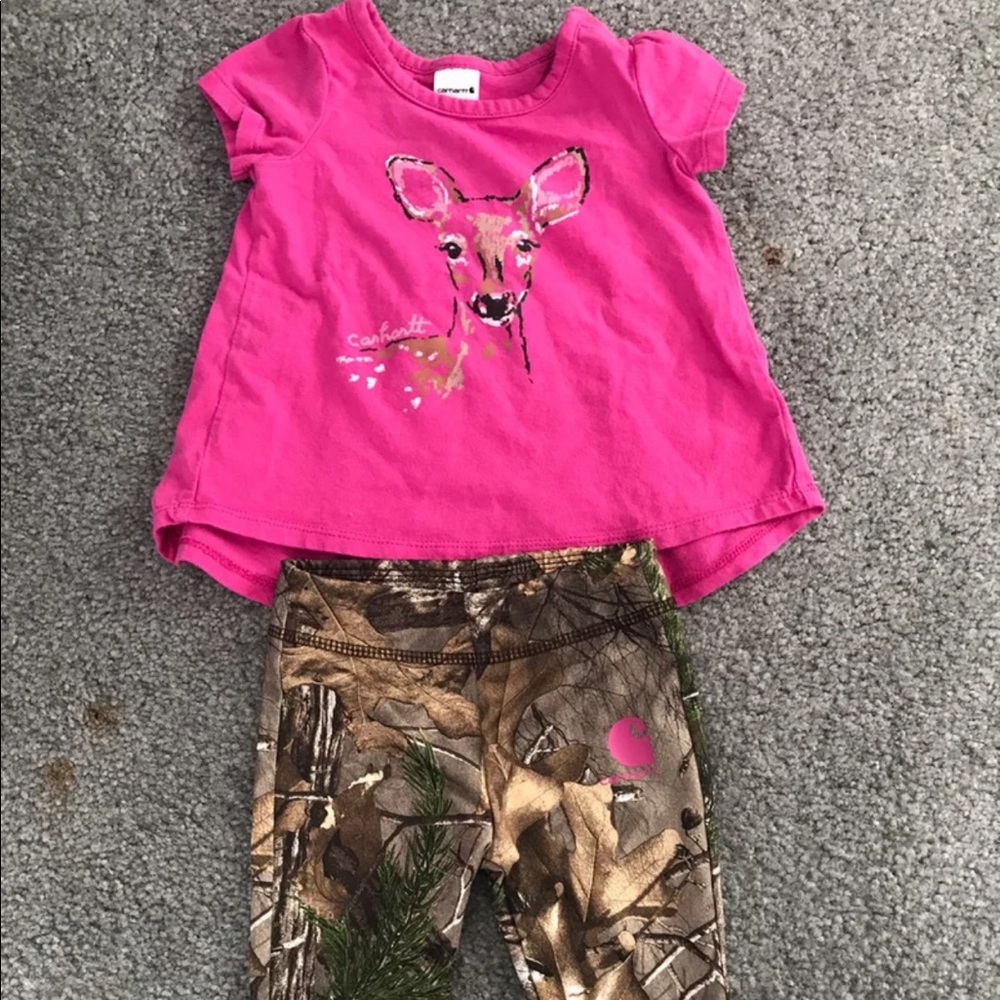 6 month carhartt Camo outfit